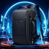 Black backpack, lightweight and large-capacity student commuting travel backpack Specification image